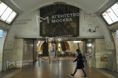 Эскалатор на станции метро Третьяковская
