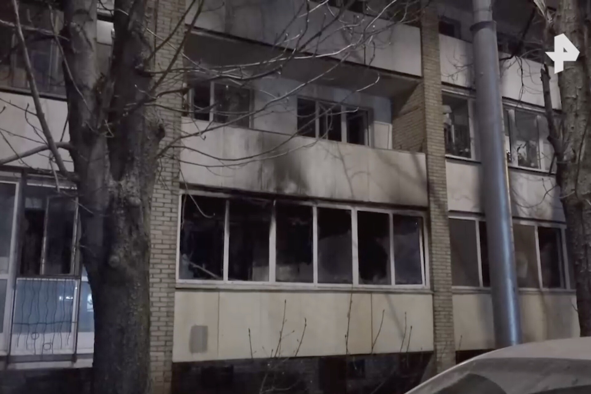 Пожар в жилом доме на юго-западе Москвы