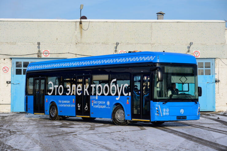 В Москве начнут курсировать еще 100 электробусов ЛиАЗ-6274
