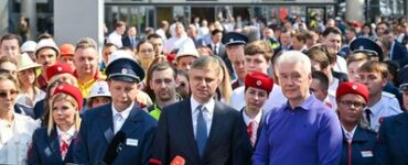 Собянин и Белозеров открыли Ленинградский вокзал после модернизации