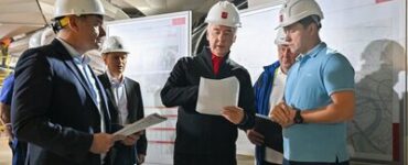 Собянин осмотрел строящуюся станцию «Звенигородская» московского метро