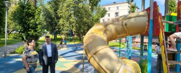 В сквере Циолковского появится новая современная площадка для детей