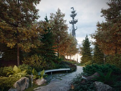Городская площадь с ручьями появится на территории «Красного Октября»