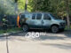 Машина загорелась у входа в поликлинику на юге Москвы