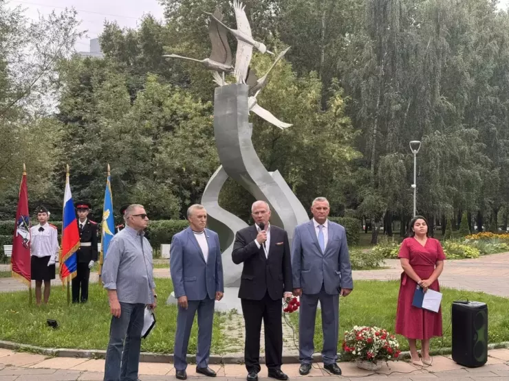 Памятная акция прошла в сквере «Отрадное» на северо-востоке столицы