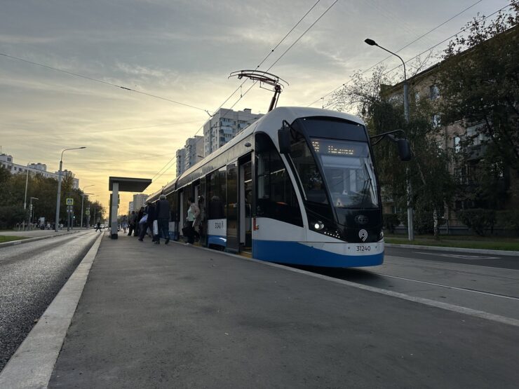 В Москве 83 процента трамвайных путей отделили от автомобильного движения