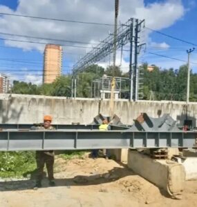 В Одинцове готовность разноуровневого пешеходного перехода через ж/д пути составляет 40%