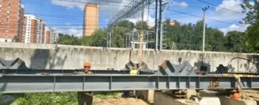 В Одинцове готовность разноуровневого пешеходного перехода через ж/д пути составляет 40%