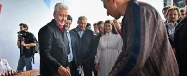Собянин посетил спортивный марафон «Сила России» в «Лужниках»